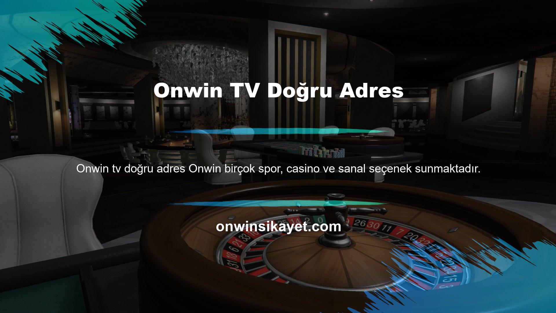 Onwin TV Doğru Adres