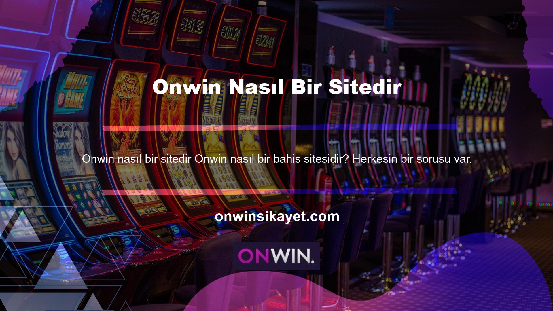 Onwin nasıl bir casino sitesidir? Gördüğünüz gibi, etkili bir tasarım