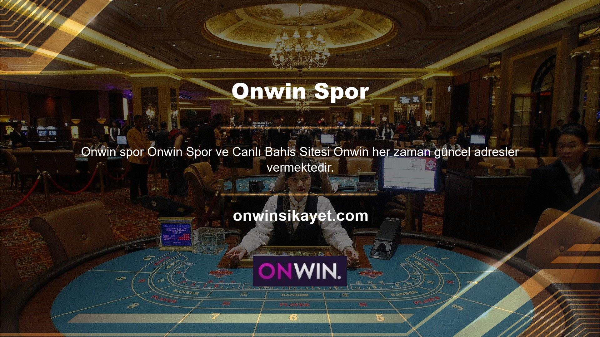 Onwin, bahislerinizden daha fazlasını almanızı sağlayan yüksek oranlara ve harika promosyonlara sahip bir bahis sitesidir