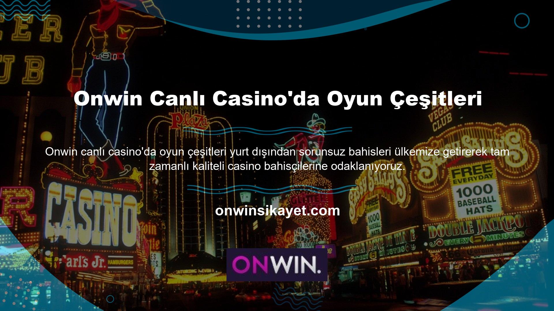 Bildiğiniz üzere ülkemizde birçok kişi sitede sadece canlı casino oyunları ile ilgilenmektedir