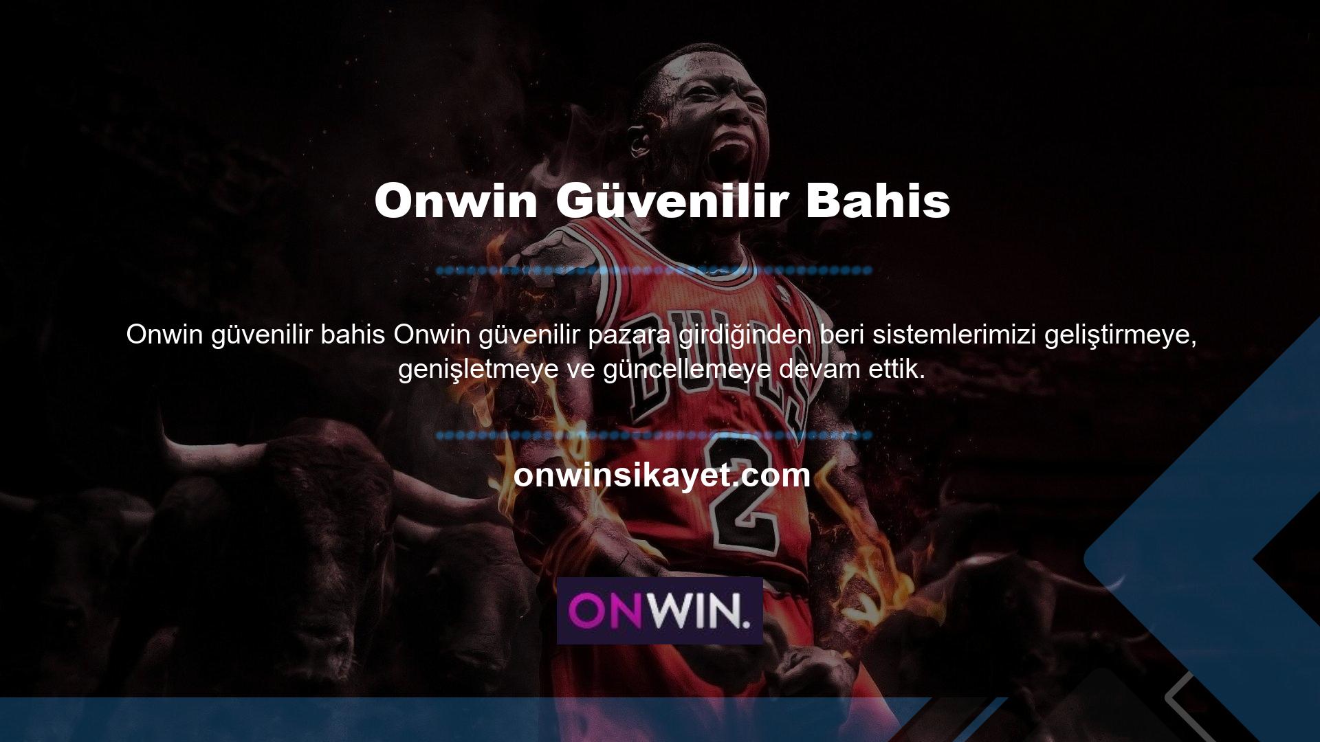 Kullanıcılara daha güvenilir bir sistem sunmak amacıyla Onwin, sponsor olarak bahisçilerin daha önce denemediği sistemleri geliştirip denemekte, kullanıcıların kazançlarının güvenliğini sağlamak amacıyla Onwin giriş sayfası ve 3D şifreleme sistemi geliştirmiştir