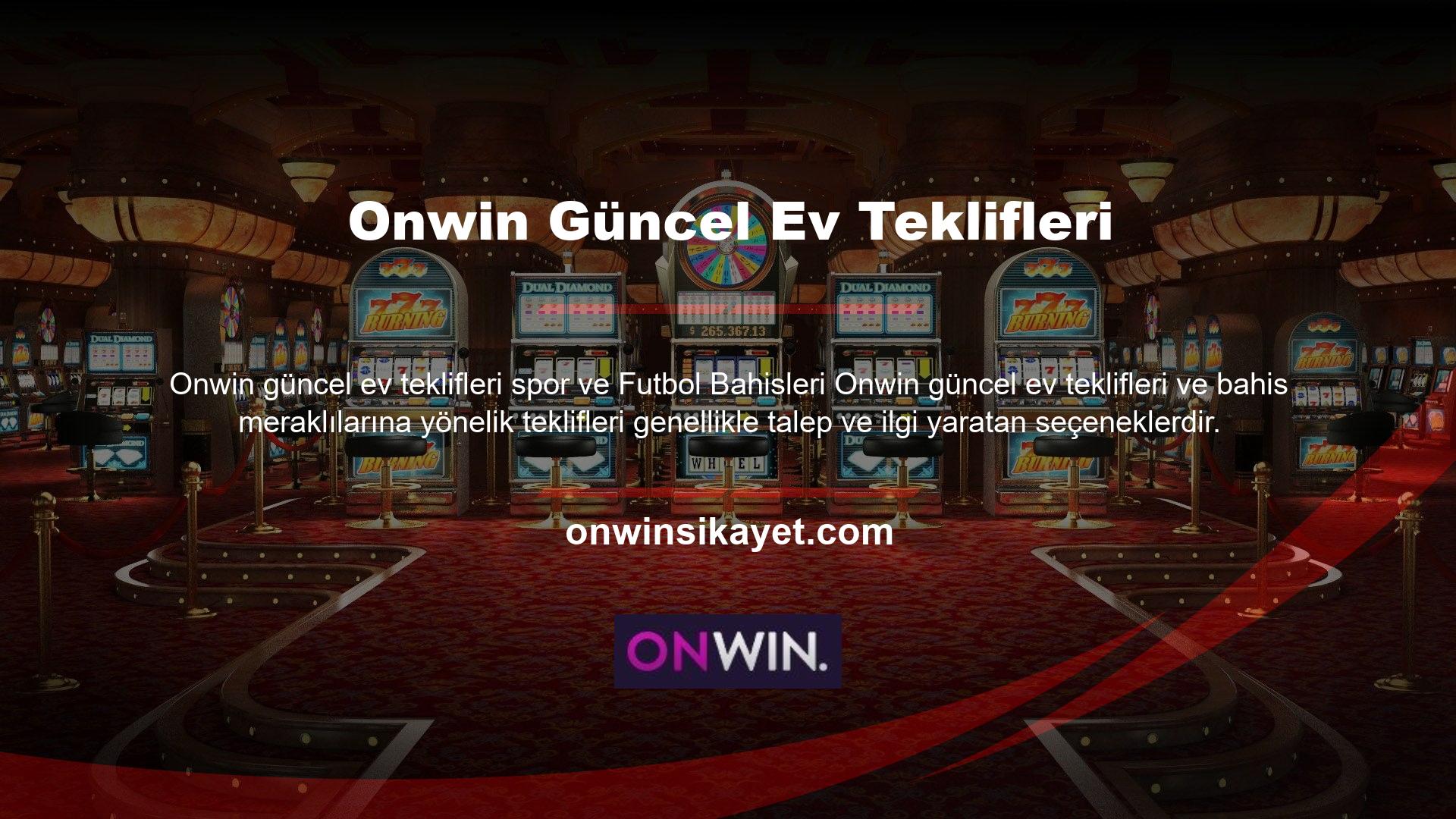 Onwin, çevrimiçi casino tutkunları için en iyi oranları sunuyor