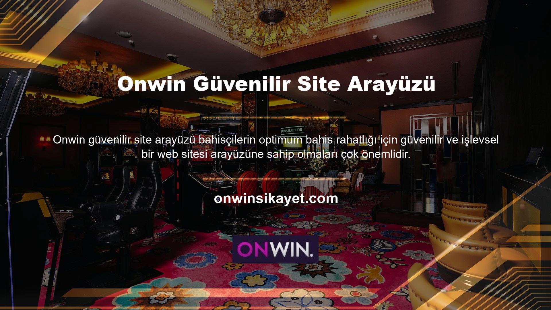 Onwin web sitesi arayüzü diğer temalarda olduğu gibi gelişmiş bir altyapı sistemi ile tasarlanmıştır
