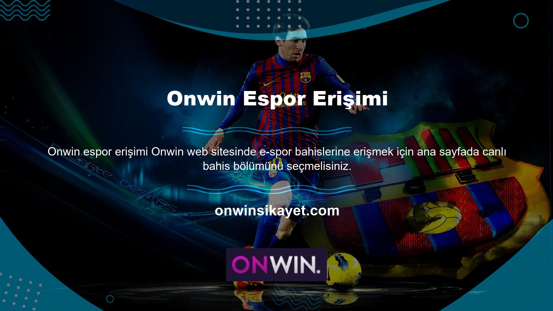Bu alana Onwin web sitesinde kolayca kontrol edebilir ve tüm maçları gerçek zamanlı olarak izleyebilirsiniz